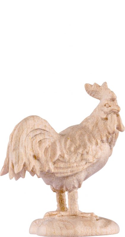 gallo d.k. - demetz - deur - statua in legno dipinta a mano. altezza pari a 20 cm.
