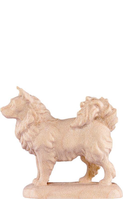 cane volpino d.k. - demetz - deur - statua in legno dipinta a mano. altezza pari a 27 cm.