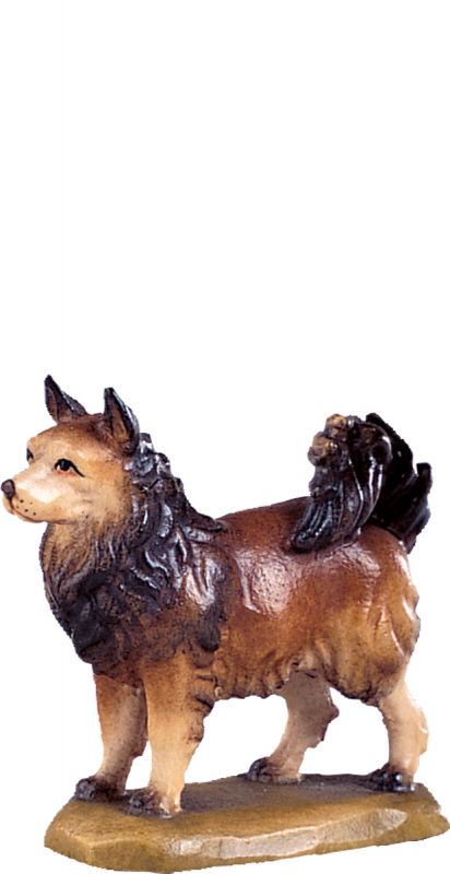 cane volpino d.k. - demetz - deur - statua in legno dipinta a mano. altezza pari a 10 cm.