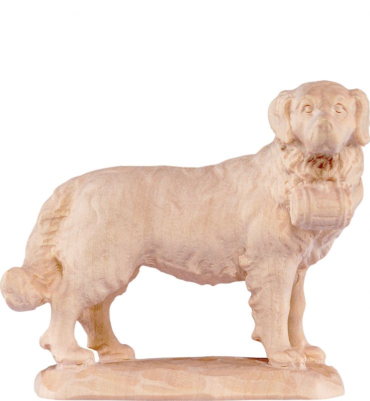 cane s. bernardo  d.k. - demetz - deur - statua in legno dipinta a mano. altezza pari a 16 cm.