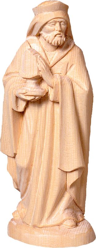 re baldassarre t.k. - demetz - deur - statua in legno dipinta a mano. altezza pari a 18 cm.