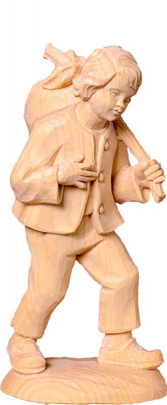 fanciullo t.k. - demetz - deur - statua in legno dipinta a mano. altezza pari a 18 cm.