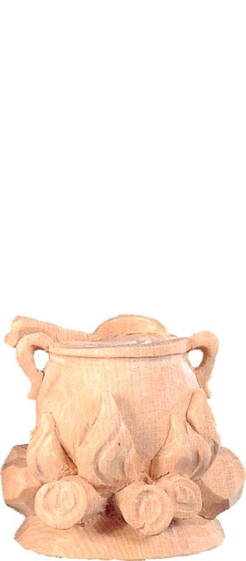focolare t.k. - demetz - deur - statua in legno dipinta a mano. altezza pari a 18 cm.