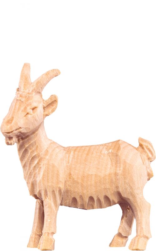 capra t.k. - demetz - deur - statua in legno dipinta a mano. altezza pari a 15 cm.