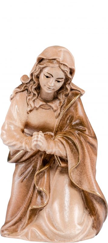 maria h.k. - demetz - deur - statua in legno dipinta a mano. altezza pari a 42 cm.