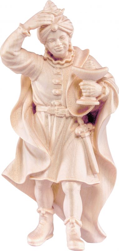 re casparre h.k. - demetz - deur - statua in legno dipinta a mano. altezza pari a 42 cm.