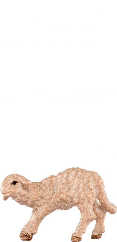 agnello poppante h.k. - demetz - deur - statua in legno dipinta a mano. altezza pari a 9 cm.