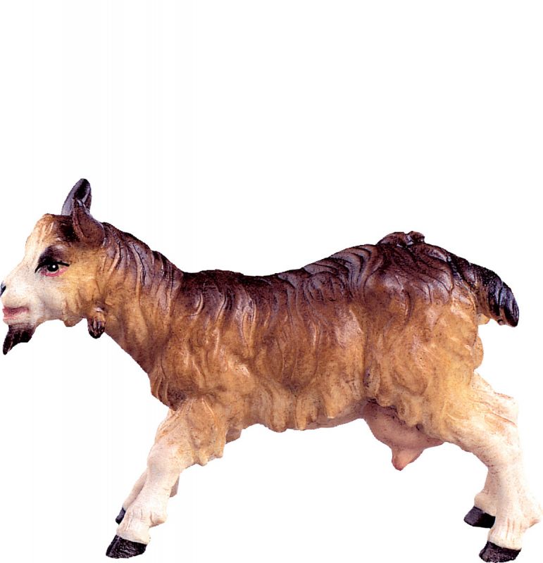 capra h.k. - demetz - deur - statua in legno dipinta a mano. altezza pari a 42 cm.
