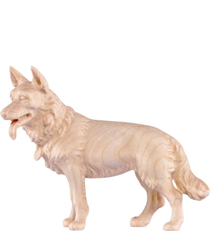 cane pastore h.k. - demetz - deur - statua in legno dipinta a mano. altezza pari a 11 cm.