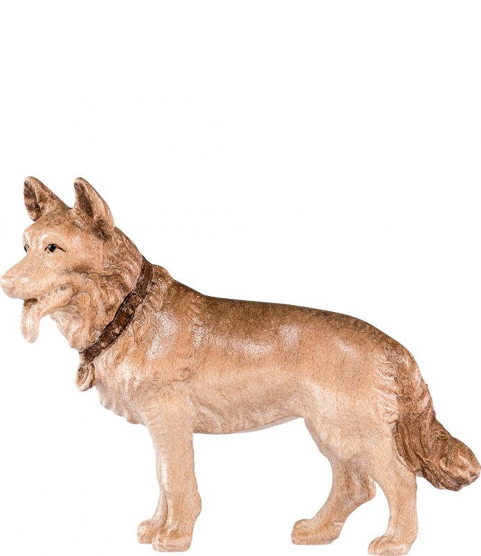 cane pastore h.k. - demetz - deur - statua in legno dipinta a mano. altezza pari a 42 cm.