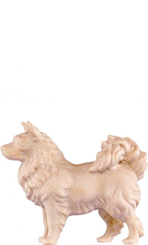 cane volpino h.k. - demetz - deur - statua in legno dipinta a mano. altezza pari a 18 cm.