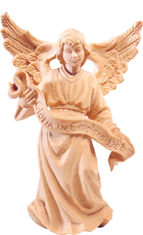 angelo r.k. - demetz - deur - statua in legno dipinta a mano. altezza pari a 15 cm.