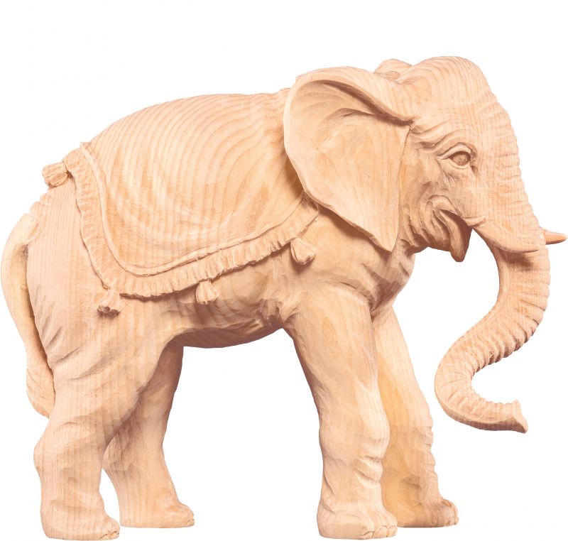 elefante r.k. - demetz - deur - statua in legno dipinta a mano. altezza pari a 15 cm.