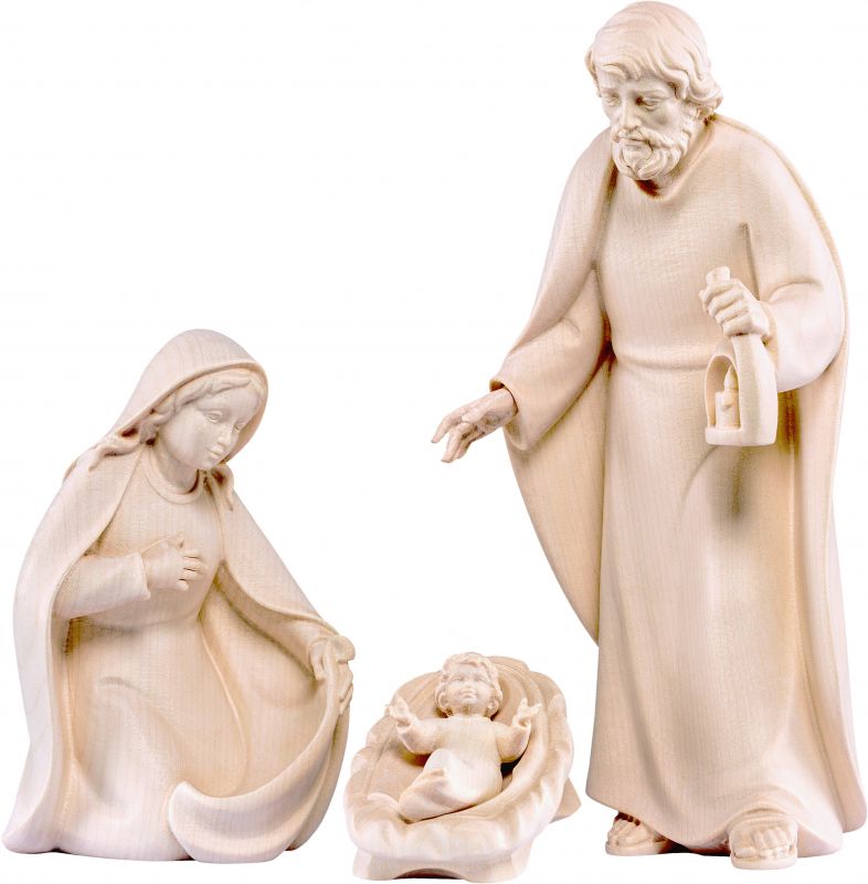 sacra famiglia artis (4 pezzi) - demetz - deur - statua in legno dipinta a mano. altezza pari a 85 cm.