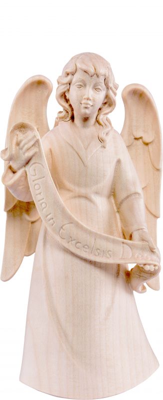 angelo gloria artis - demetz - deur - statua in legno dipinta a mano. altezza pari a 10 cm.