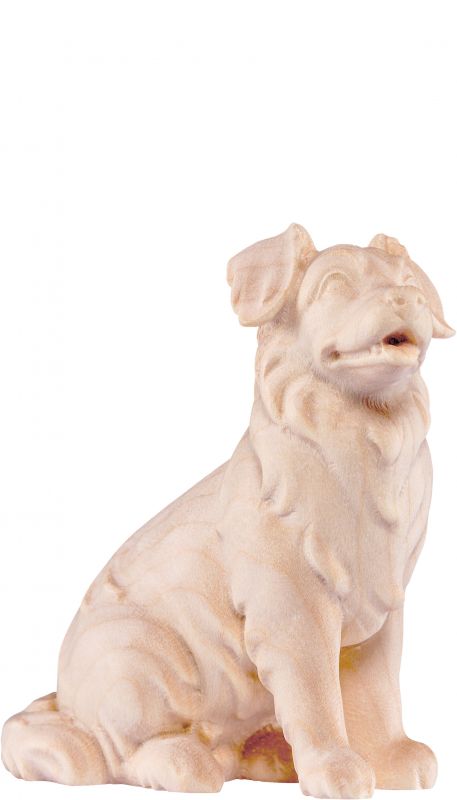 cane pastore artis - demetz - deur - statua in legno dipinta a mano. altezza pari a 15 cm.