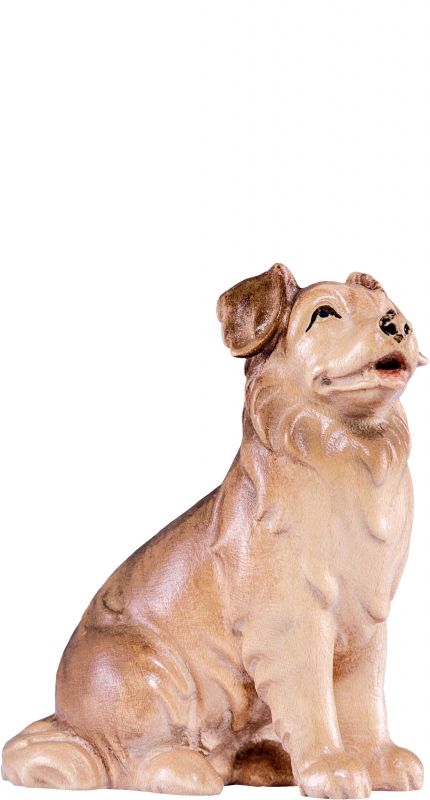 cane pastore artis - demetz - deur - statua in legno dipinta a mano. altezza pari a 12 cm.
