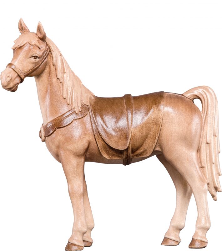 cavallo artis - demetz - deur - statua in legno dipinta a mano. altezza pari a 12 cm.