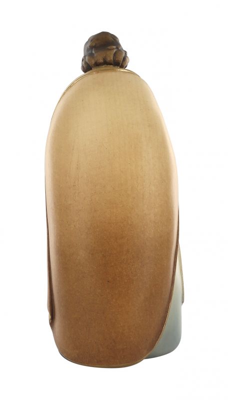 statuina natività: gesù, giuseppe e maria, linea da 20 cm, in legno dipinto con colori a olio, serie noèl - demetz deur
