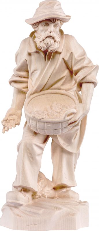 seminatore - demetz - deur - statua in legno dipinta a mano. altezza pari a 20 cm.