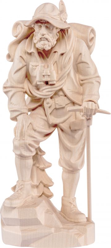 alpinista - demetz - deur - statua in legno dipinta a mano. altezza pari a 70 cm.