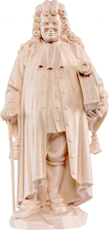 giurista - demetz - deur - statua in legno dipinta a mano. altezza pari a 25 cm.