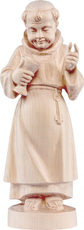 frate cantiniere - demetz - deur - statua in legno dipinta a mano. altezza pari a 20 cm.