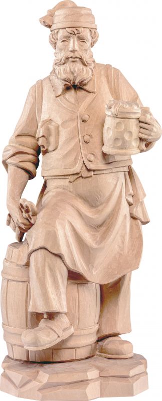 oste - demetz - deur - statua in legno dipinta a mano. altezza pari a 40 cm.