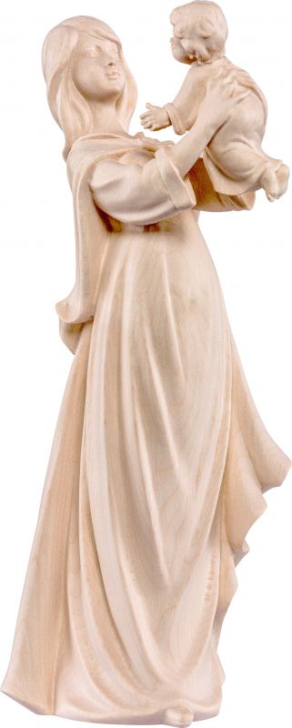 la felicità - demetz - deur - statua in legno dipinta a mano. altezza pari a 60 cm.