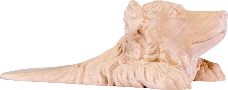 cane fermaporta - demetz - deur - statua in legno dipinta a mano. altezza pari a 15 cm.