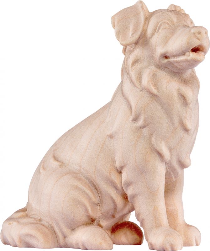 cane pastore australiano - demetz - deur - statua in legno dipinta a mano. altezza pari a 17 cm.