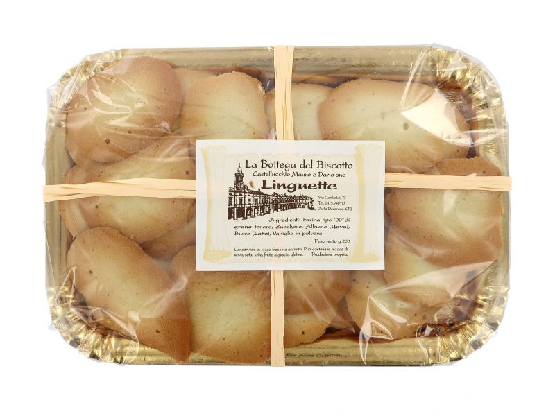 biscotti artigianali linguette - la bottega del biscotto dei fratelli castellucchio (200 gr)