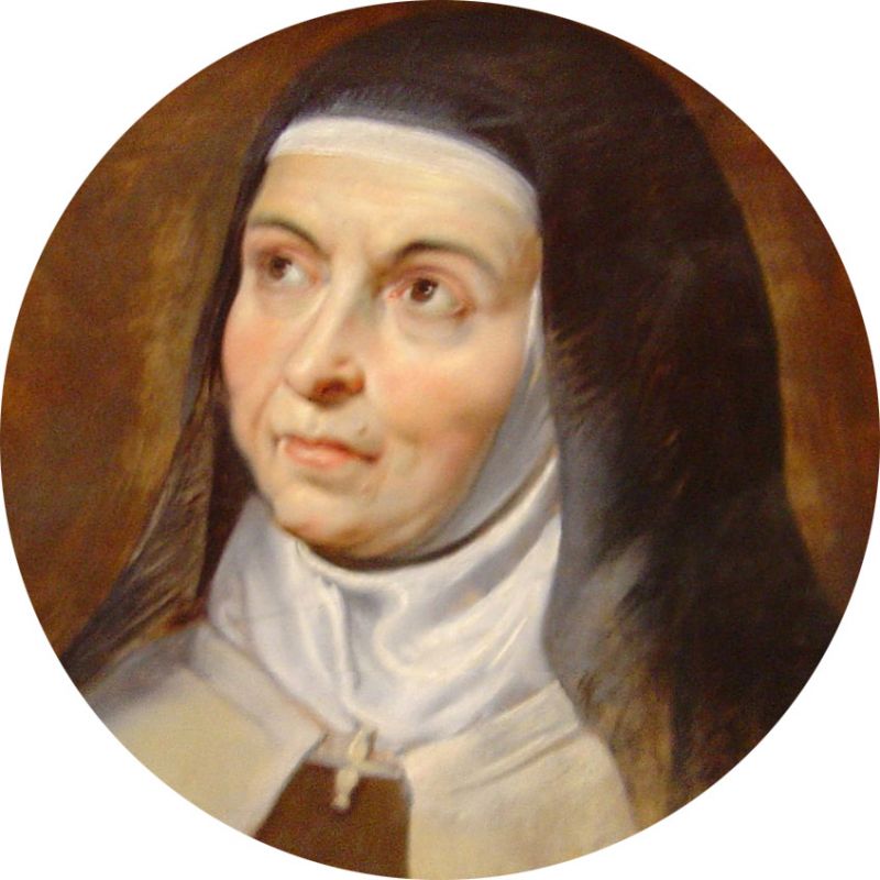 adesivo resinato per rosario fai da te misura 1 - s.teresa d'avila