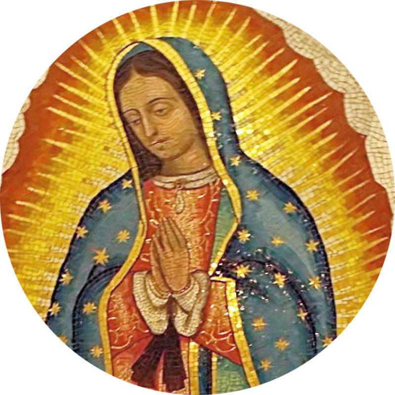 adesivo resinato per rosario fai da te misura 1 - madonna di guadalupe