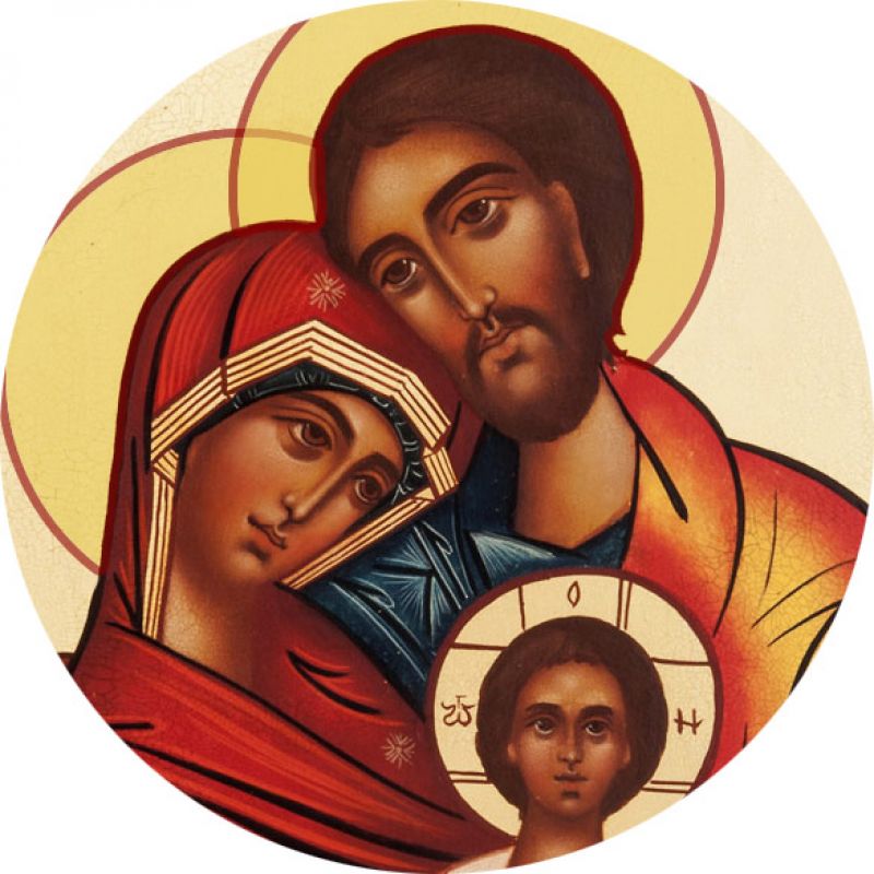 adesivo resinato per rosario fai da te misura 2 - s. famiglia icona