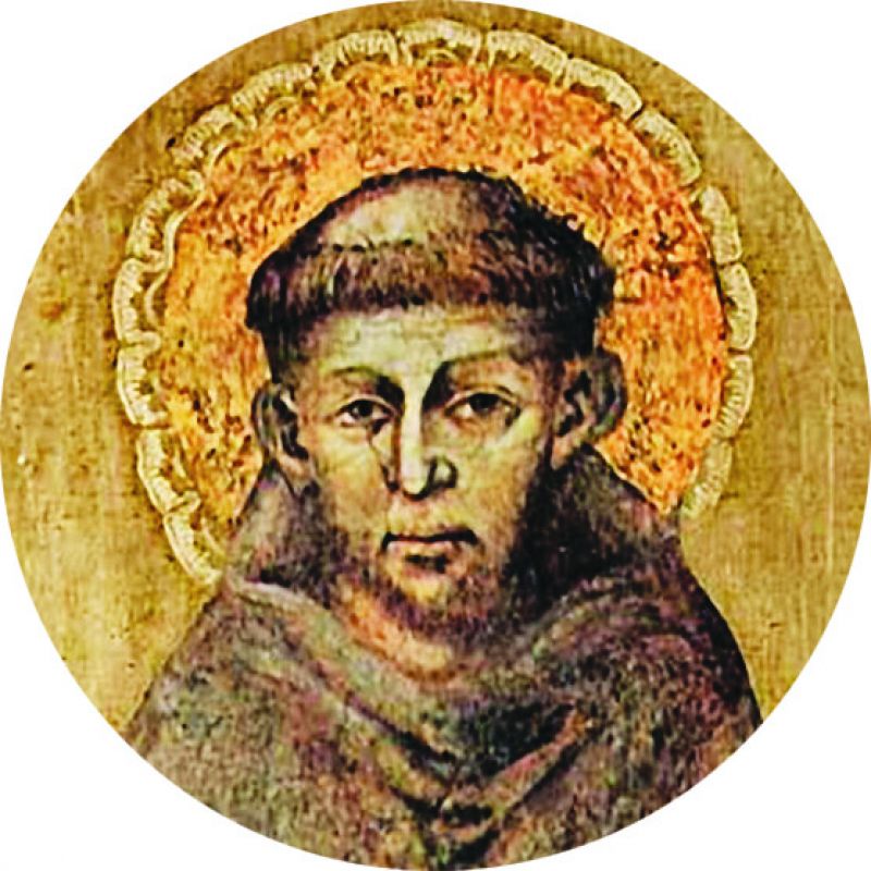 adesivo resinato per rosario fai da te misura 3 - s. francesco - sogg. 25