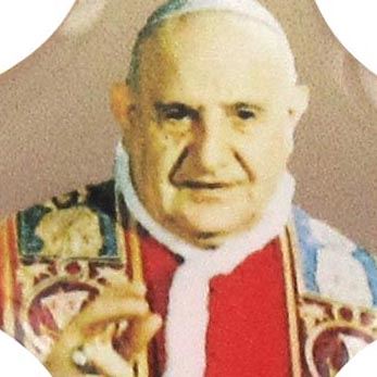 adesivo resinato per rosario fai da te croce - papa giovanni xxiii