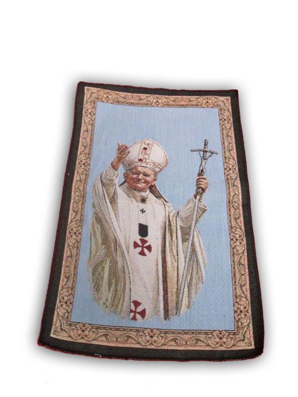 arazzo papa giovanni paolo ii 35x50 cm