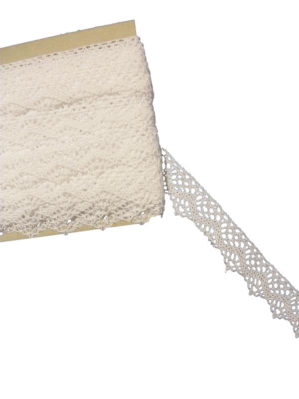 pizzo cotone bianco altezza 1,5 cm