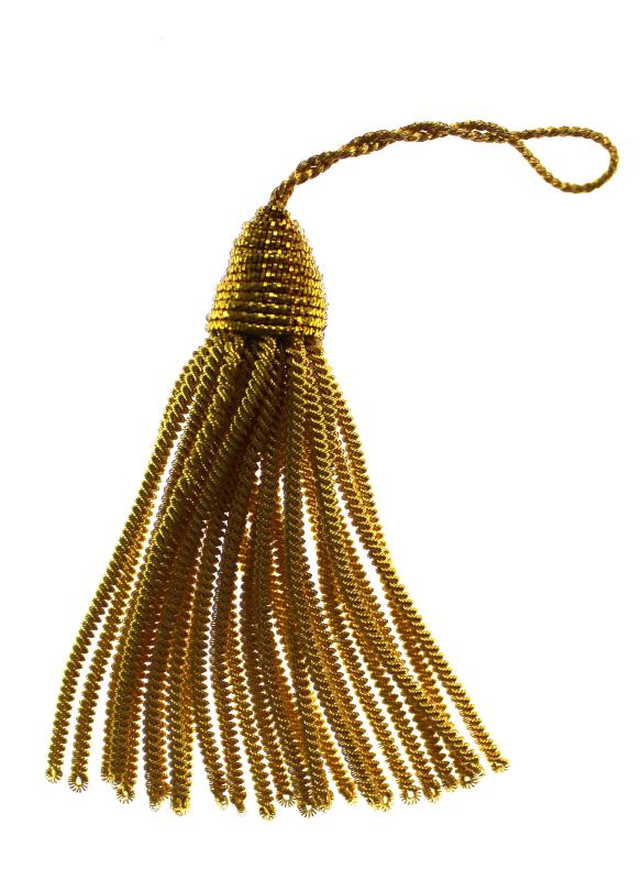 fiocco canottiglia oro mezzo fino cm 8