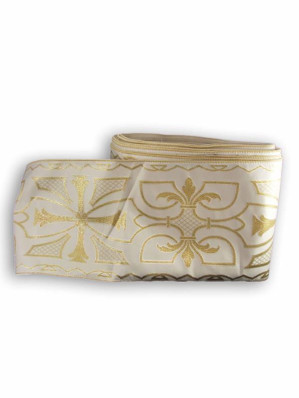 bordo bianco e oro altezza cm 17