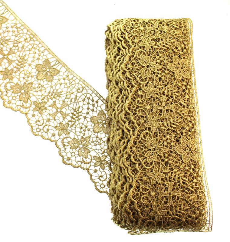 pizzo macrame oro altezza cm 10