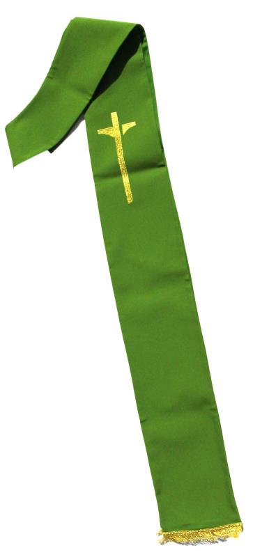 stola ricamo anno della fede verde
