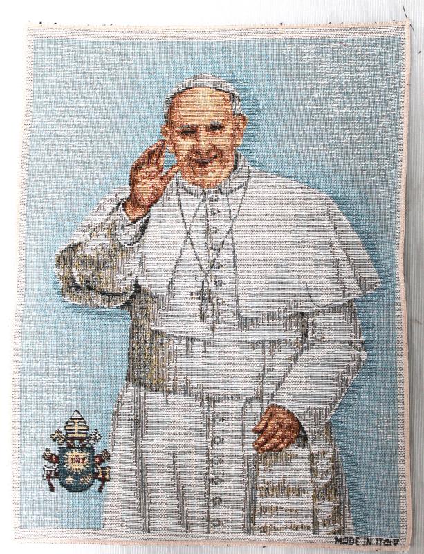 arazzo papa francesco cm 40x50