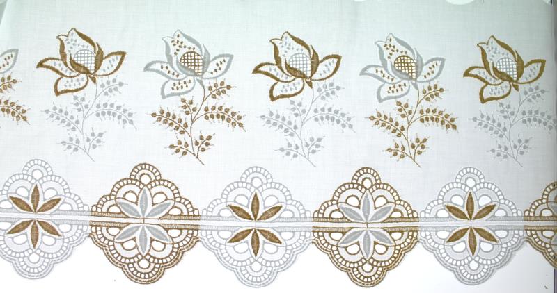 pizzo bianco in cotone altezza cm 23
