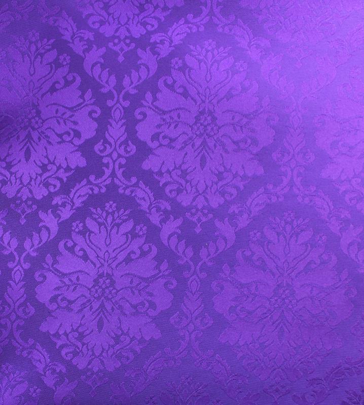 tessuto damasco viola