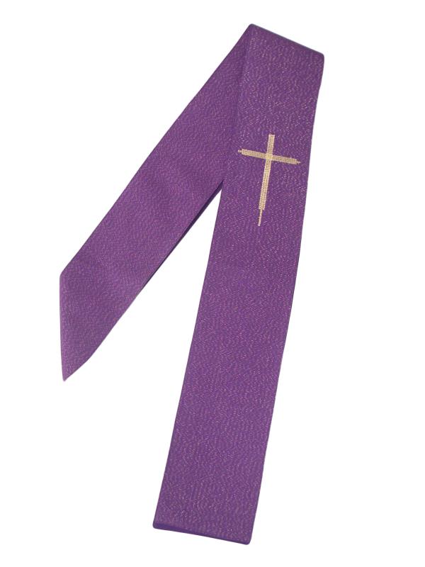 stola con ricamo colore viola