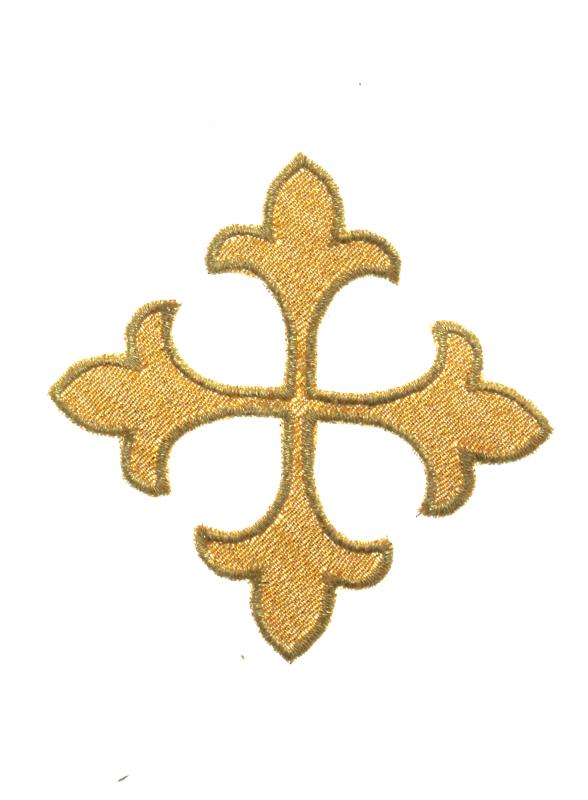 applicazione ricamo croce cm 20