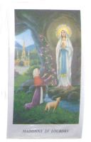 SANTINI CON PREGHIERA CONFEZIONE 100 PZ MADONNA DI LOURDES