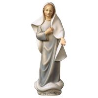 Madonna di Medjugorje Moderna. 23 cm.Scolpito in l